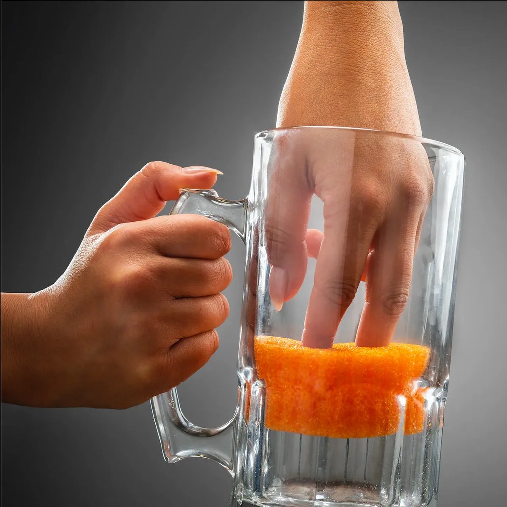 Pojedyncze opakowania gąbek Scrub Daddy,pomarańczowe