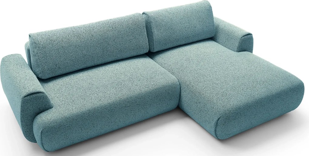 Szaroniebieski narożnik w stylu nowoczesnym T6-M07