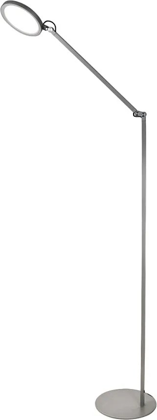 Regina - Regulowana lampa podłogowa LED z metalu, aluminium, wys. 135 cm, Fabas Luce - Zintegrowane światło LED 9W, CCT (3000K, 4000K, 5000K, 6000K)