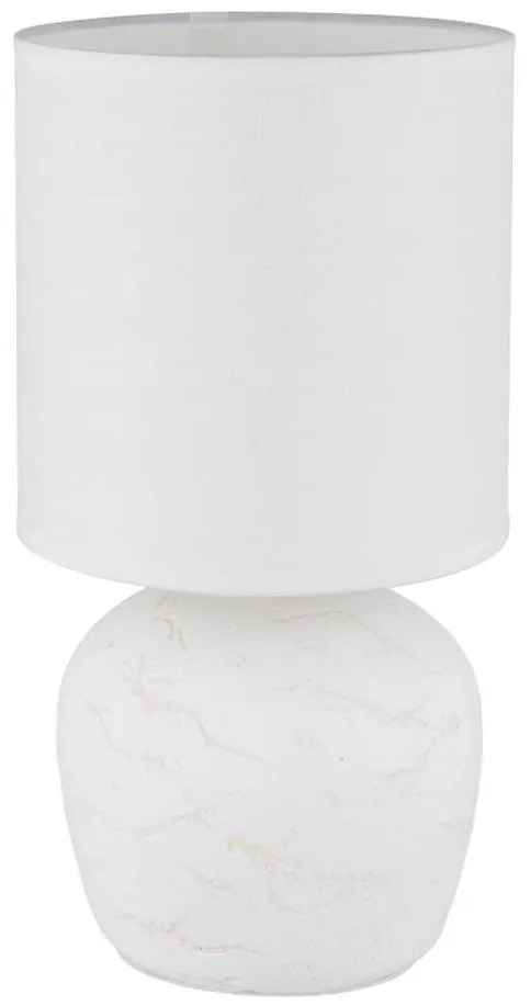 Globo 21739W - Lampa stołowa MARBLE 1xE14/40W/230V biały