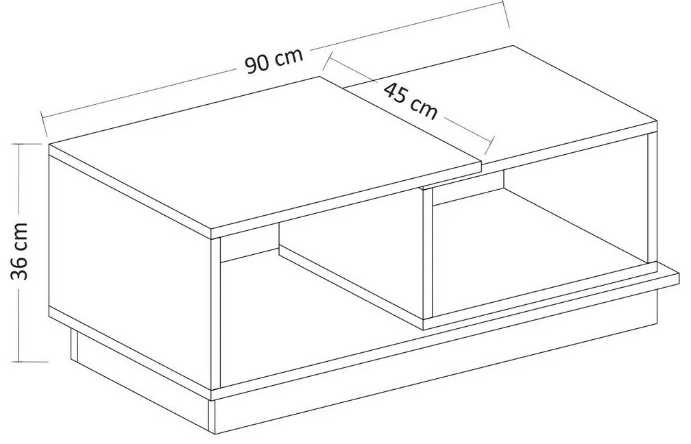 Stolik konferencyjny Viana White and Oak