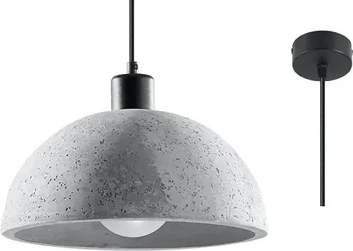 Industrialna lampa wisząca betonowa Z5-M26