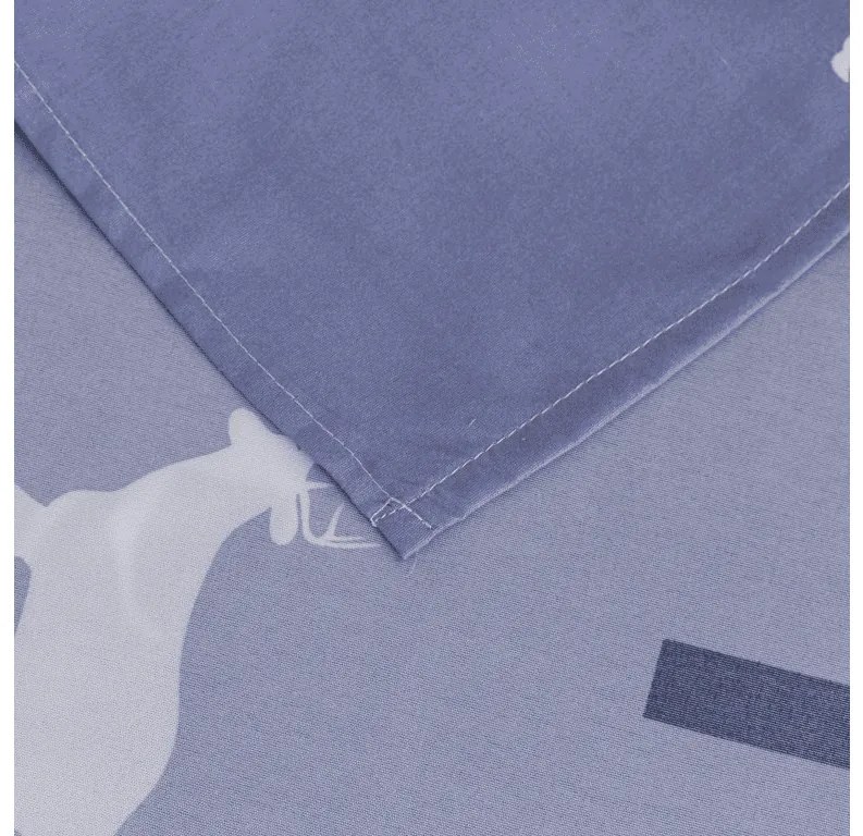 PrzytulneMieszkanie.pl Prześcieradło i poszewka na poduszkę DEER AND TREE Rozmiar: 2 szt. 50 x 70 cm | 200 x 240 cm