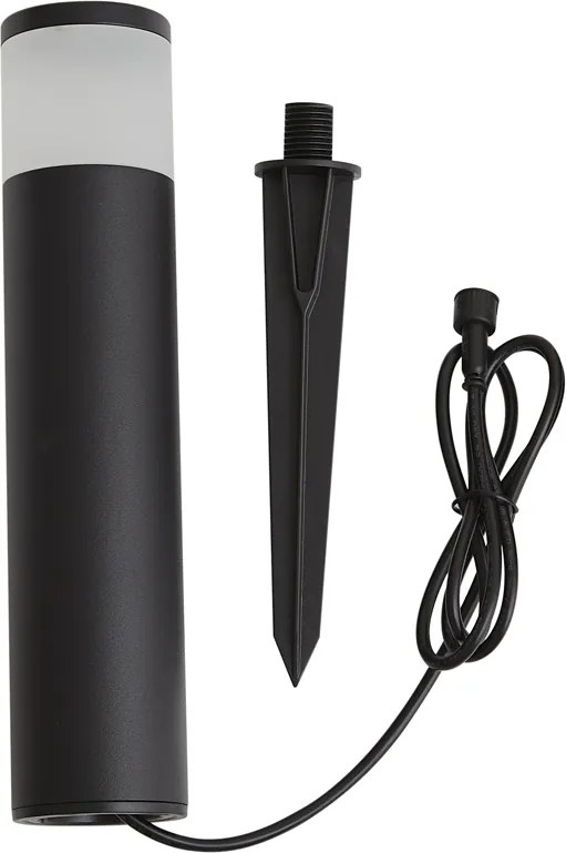 Nowoczesna lampa ogrodowa typu bollard 12V czarna z LED IP65 - Voltaire Palo