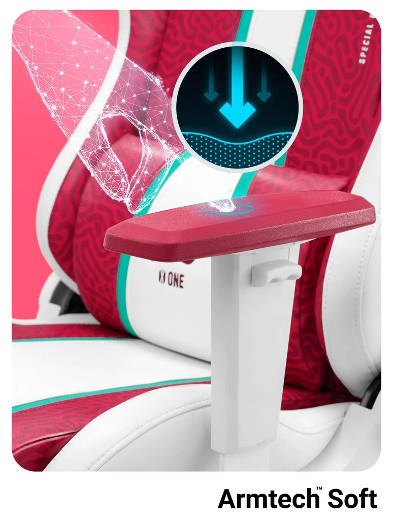 Fotel gamingowy Diablo X-One 2.0 Normal Size, Candy Rose