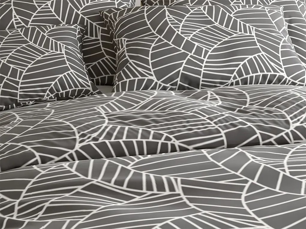 PrzytulneMieszkanie.pl PrzytulneMieszkanie.pl Pościel z mikrofibry CHARCO szara Rozmiar pościeli: 70 x 90 cm | 140 x 200 cm