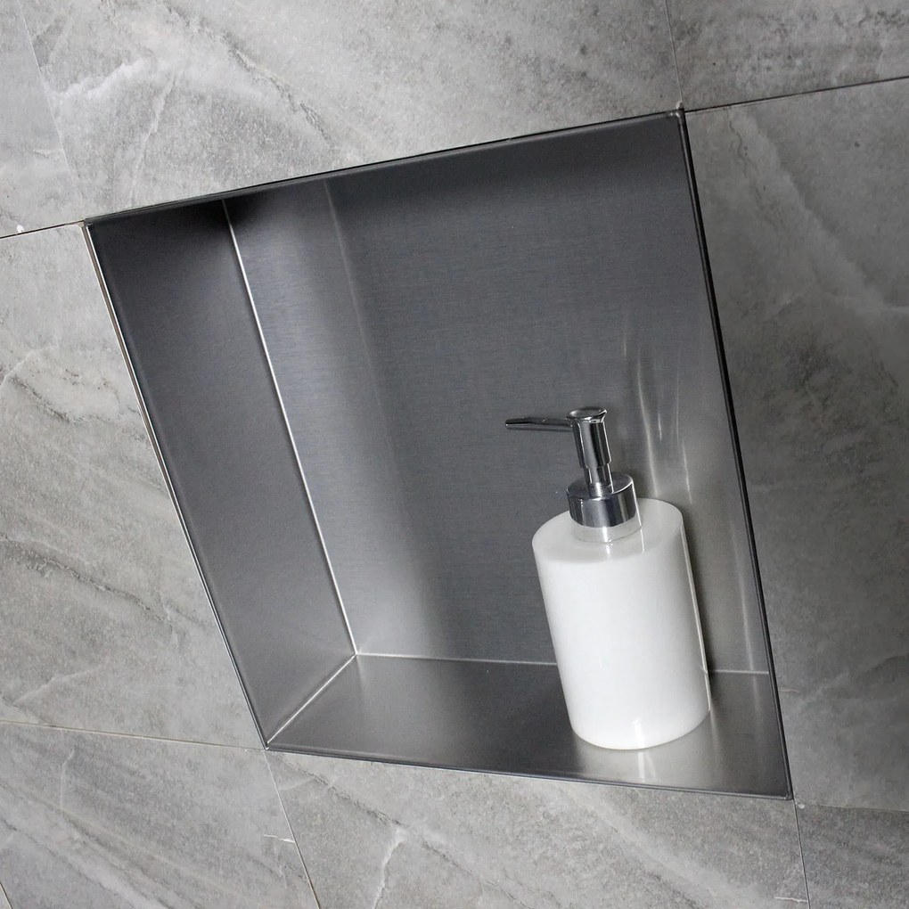 Półka wnękowa ścienna ze stali nierdzewnej BS303010