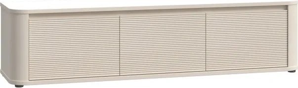 Trzydrzwiowa szafka RTV Breathtaker 170 cm, kolor piaskowy