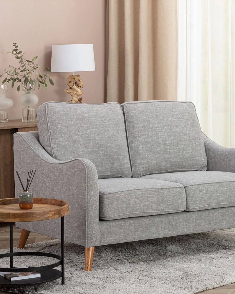 Sofa Venuste grey linen 2-os.