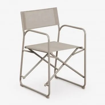 Zestaw 2 Składanych Krzeseł Reżyserskich Z Stali Melida Moka Brown - Sklum