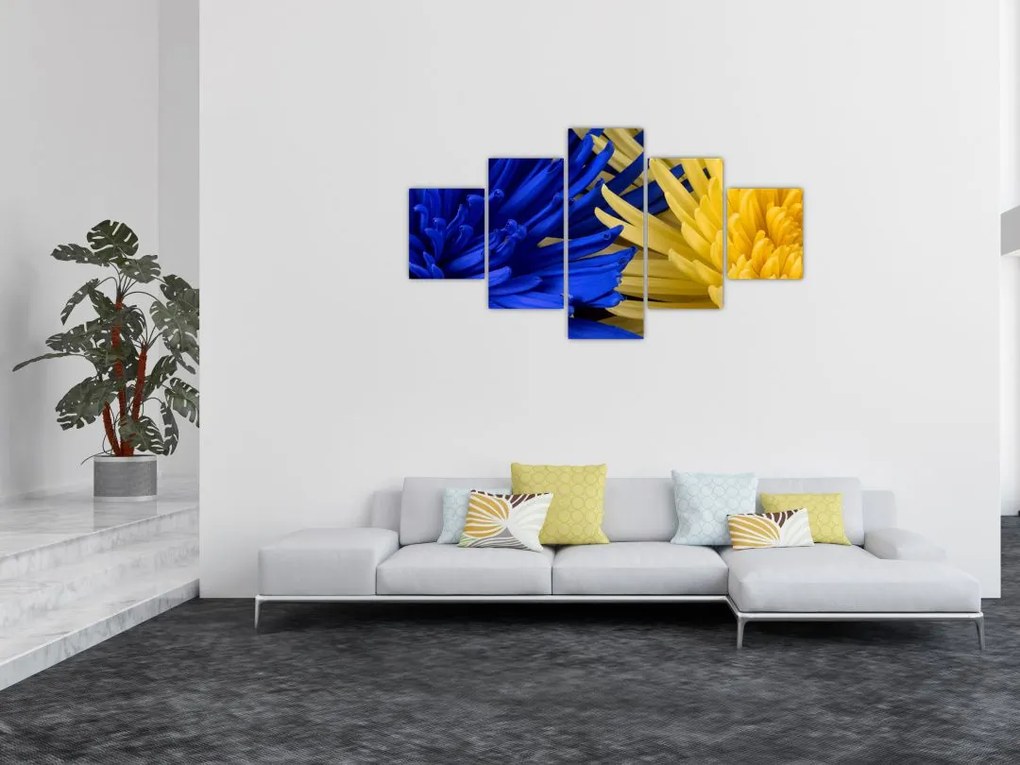 Obraz - szczegóły kwiatów (125x70 cm)