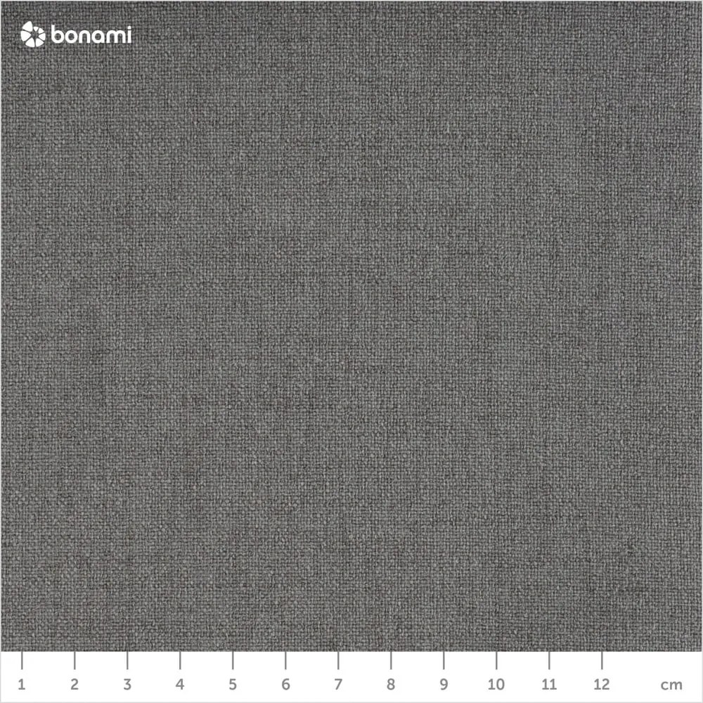 Szare tapicerowane łóżko dwuosobowe ze schowkiem ze stelażem 180x200 cm Mattis – Meise Möbel