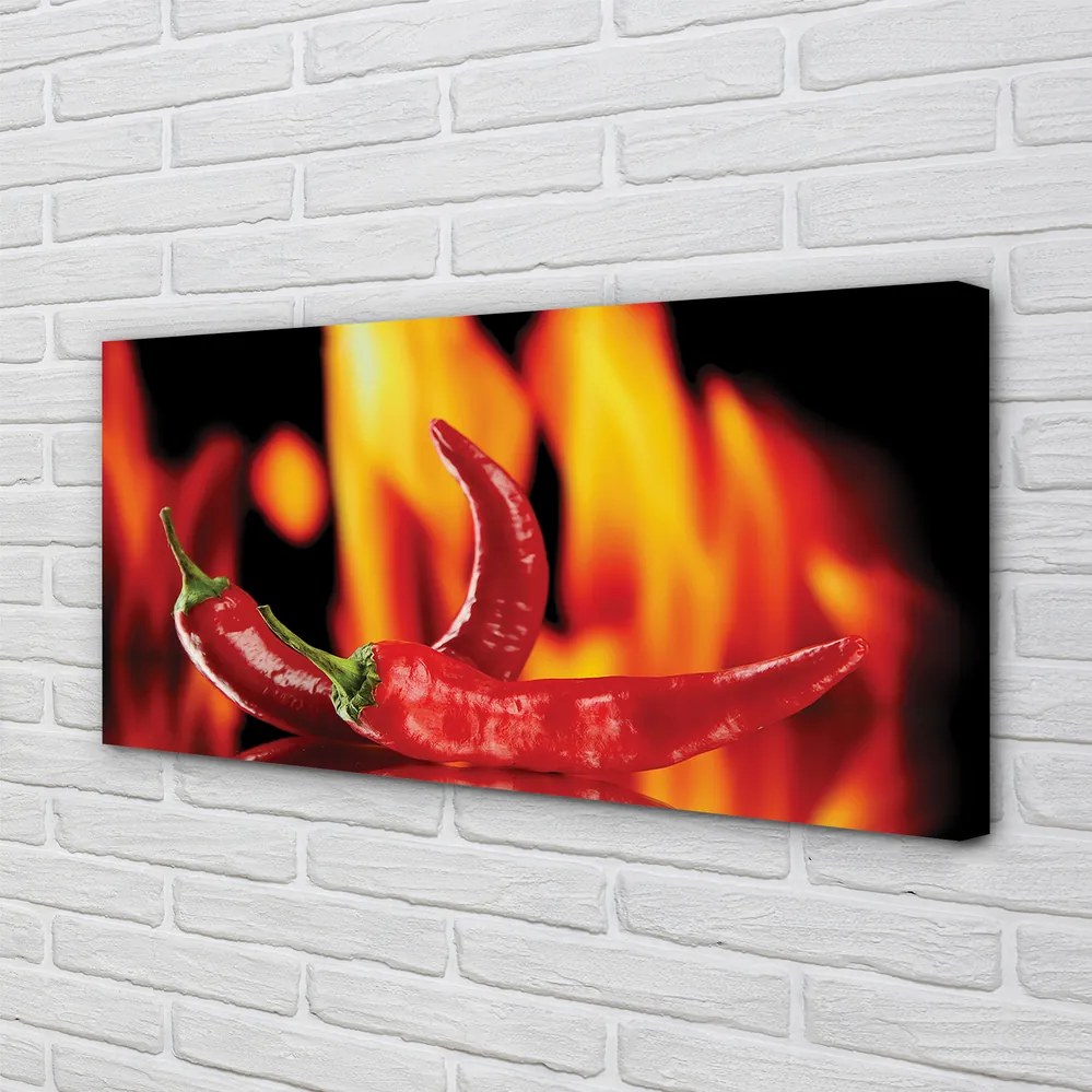 Fotoobraz na płótnie Piekielnie Ostre Papryczki