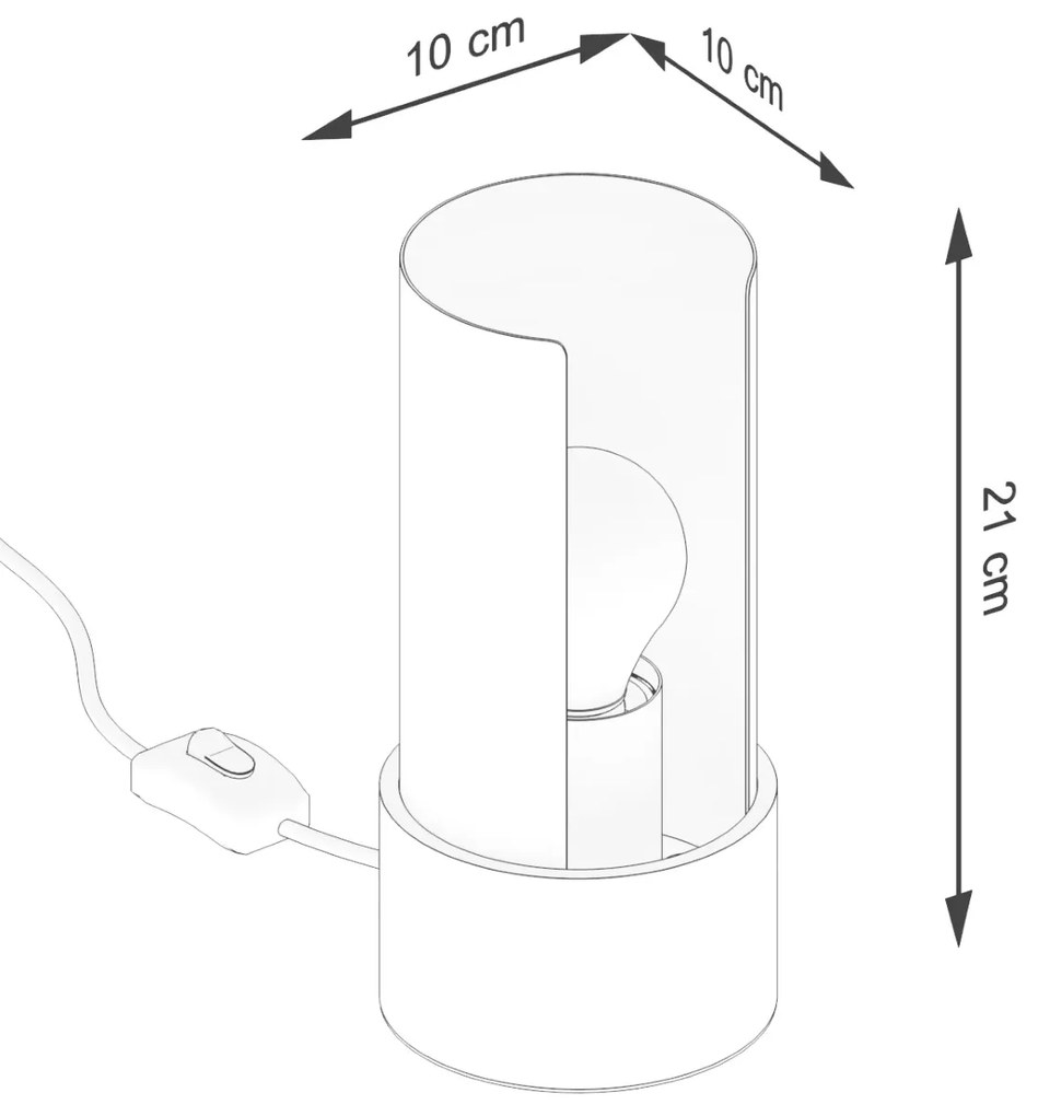Lampa biurkowa FLASH biała SOLLUX LIGHTING