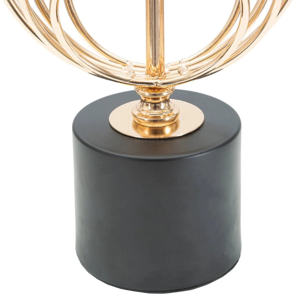 Lampa stołowa ze złotym zdobieniem CIRCLY