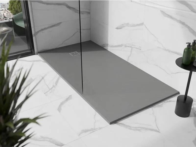 Mexen Stone+ brodzik kompozytowy prostokątny 200 x 90 cm, szary-beton - 44619020