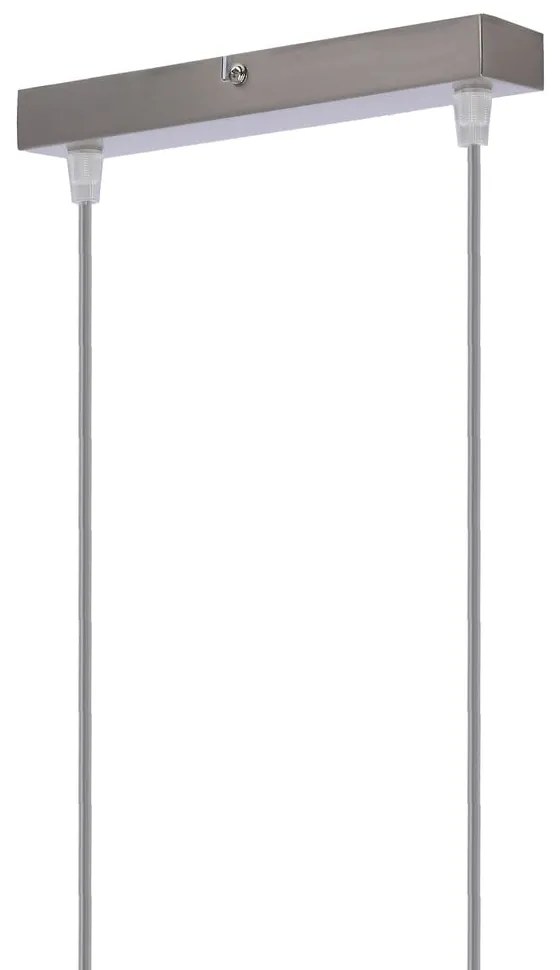Biała lampa sufitowa ze szklanym kloszem 40x11 cm Hybryda – Candellux Lighting