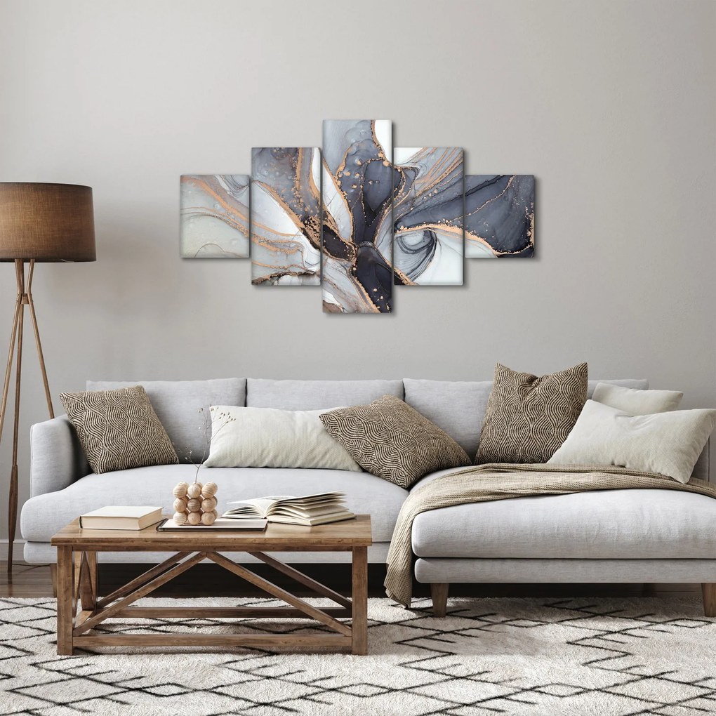 Obraz - Szary marmur (125x70 cm)