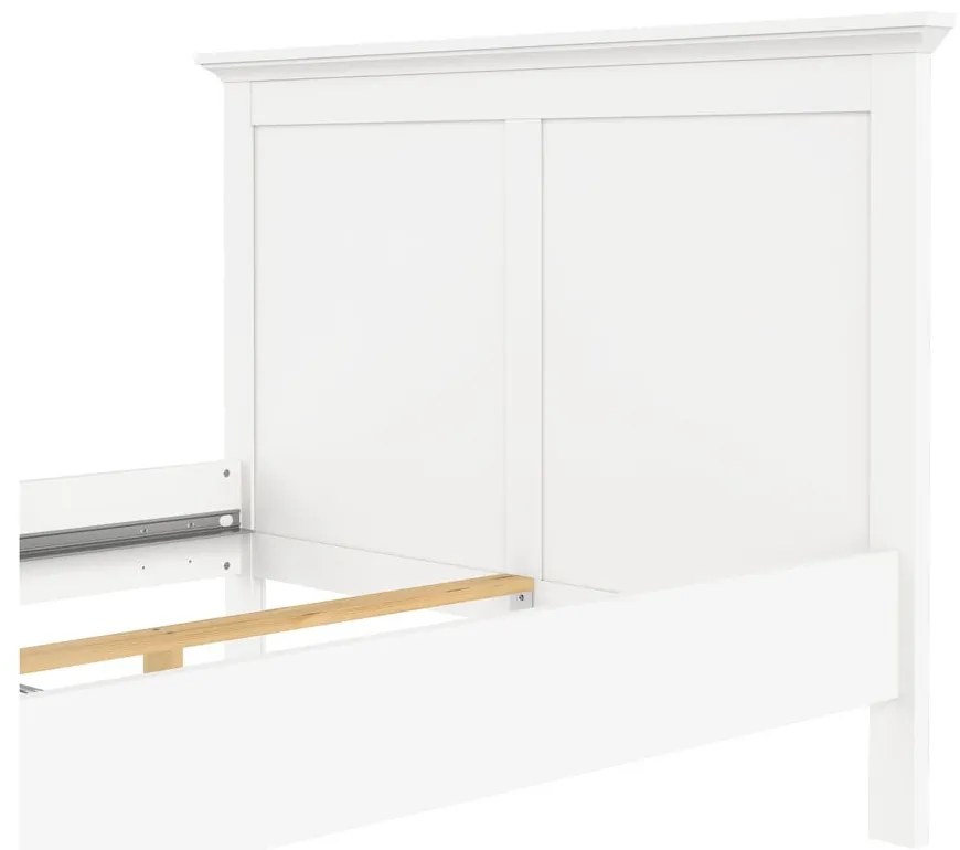 Białe łóżko dwuosobowe 140x200 cm Paris – Tvilum