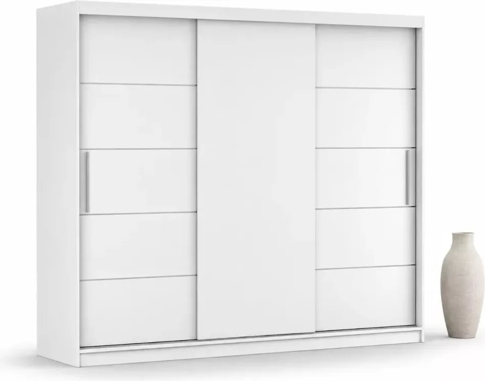 Szafa przesuwna Larena – nowoczesny design, różne kolory, opcja z lustrem lub bez