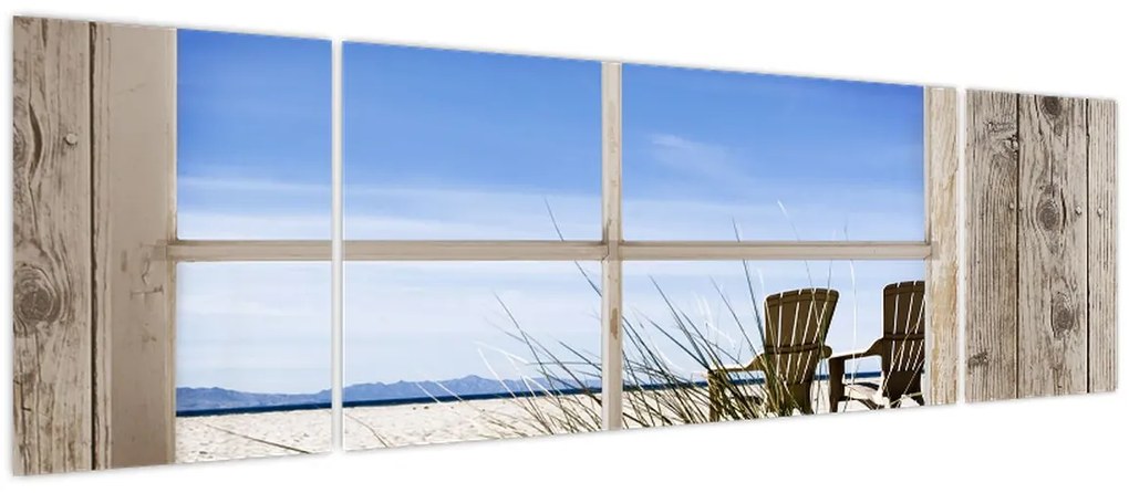 Obraz - Widok z okna (170x50 cm)