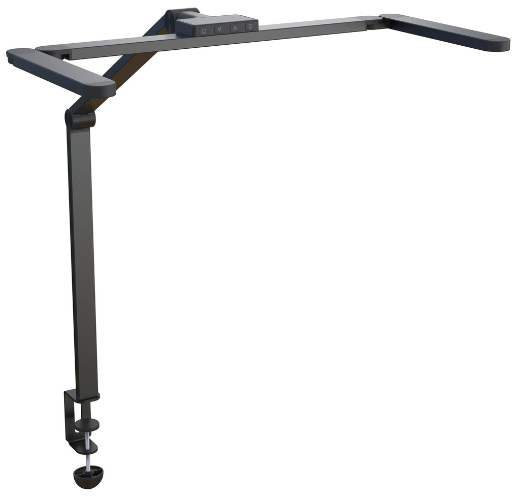 Lampa LED na biurko CLARIO, zacisk, pilot zdalnego sterowania