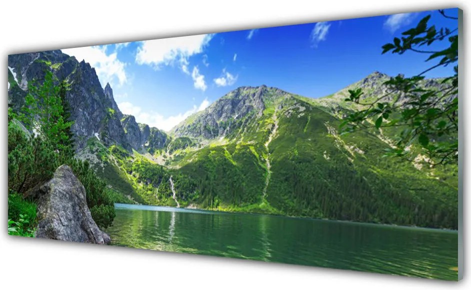 Panel Szklany Kryształowe Jezioro W Górach