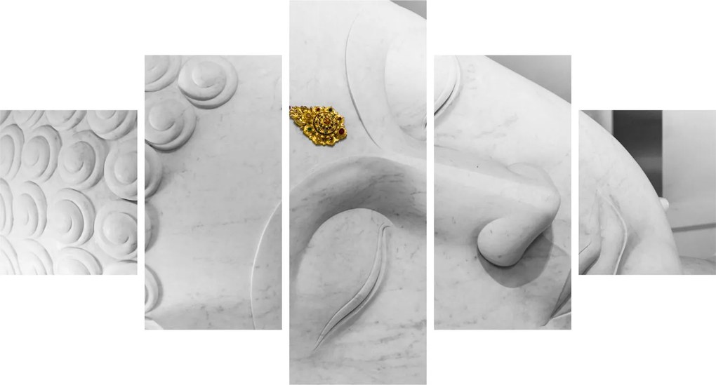 Obraz - Biały Budda (125x70 cm)