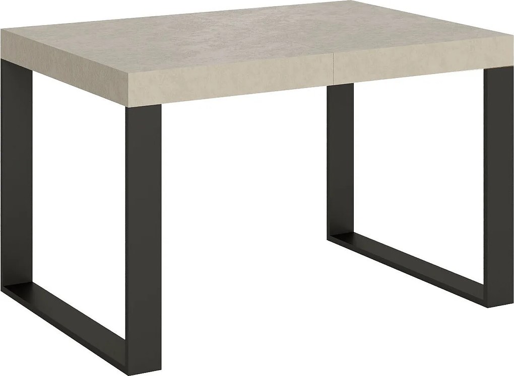 Stół rozkładany 120/224x90 cm Tecno kaszmir nogi antracytowe