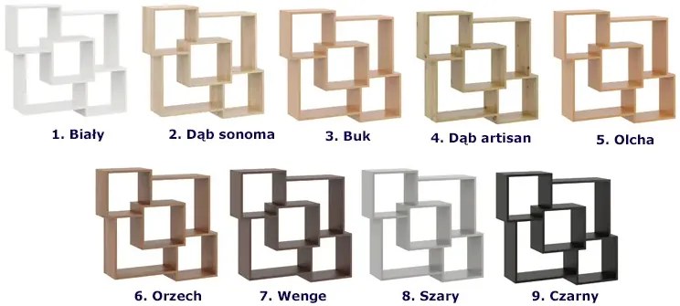 Szara minimalistyczna półka ścienna M5-B95