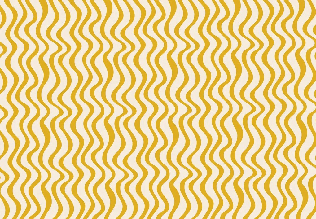 Fototapeta - Żółte fale (196x136 cm)