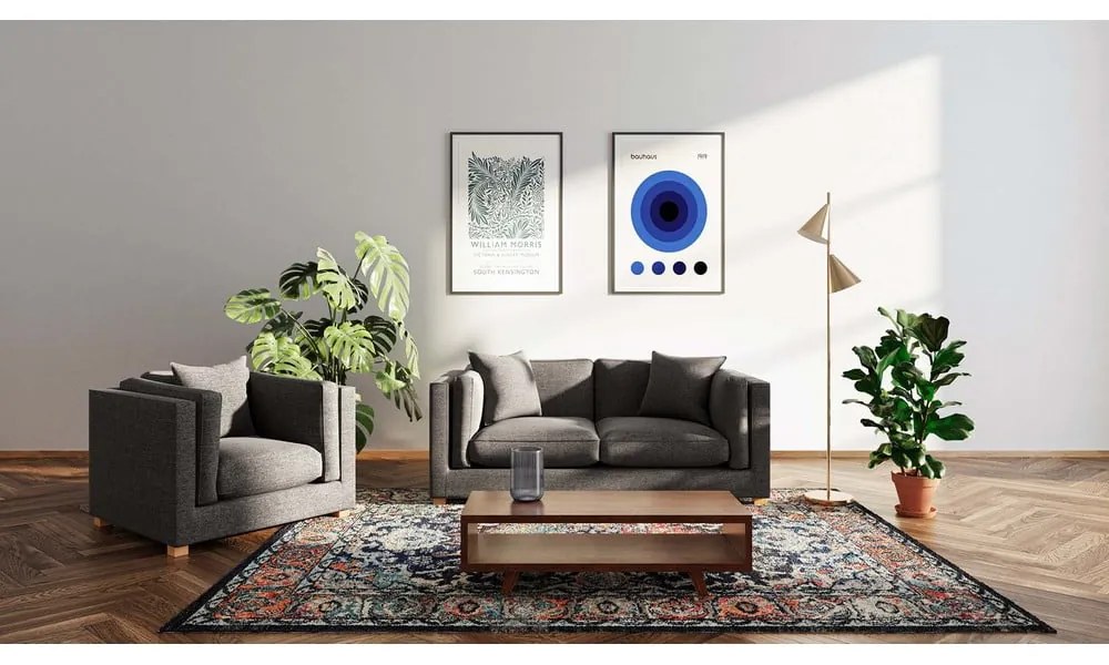 Antracytowa sofa 195 cm Pomo – Ame Yens