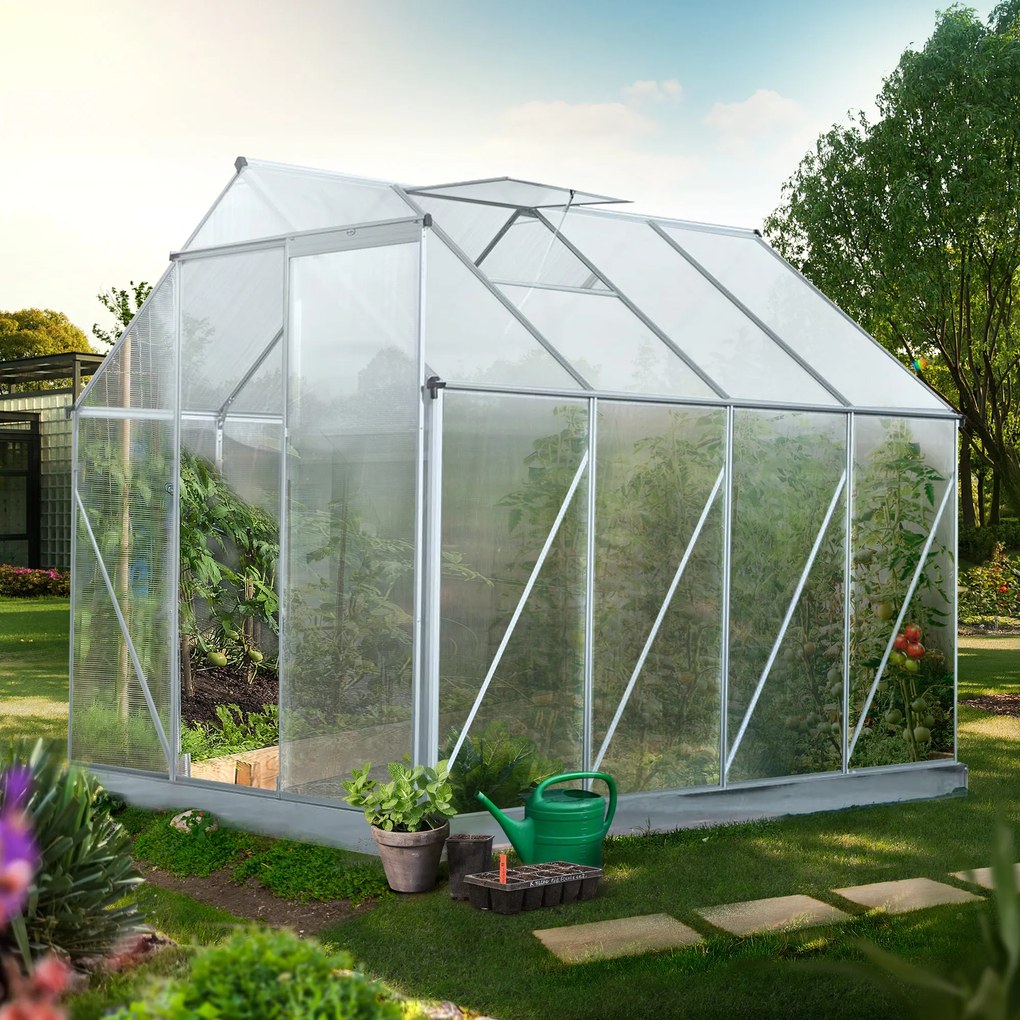 Szklarnia ogrodowa z poliwęglanu 250 x 190 x 195 cm PATIO