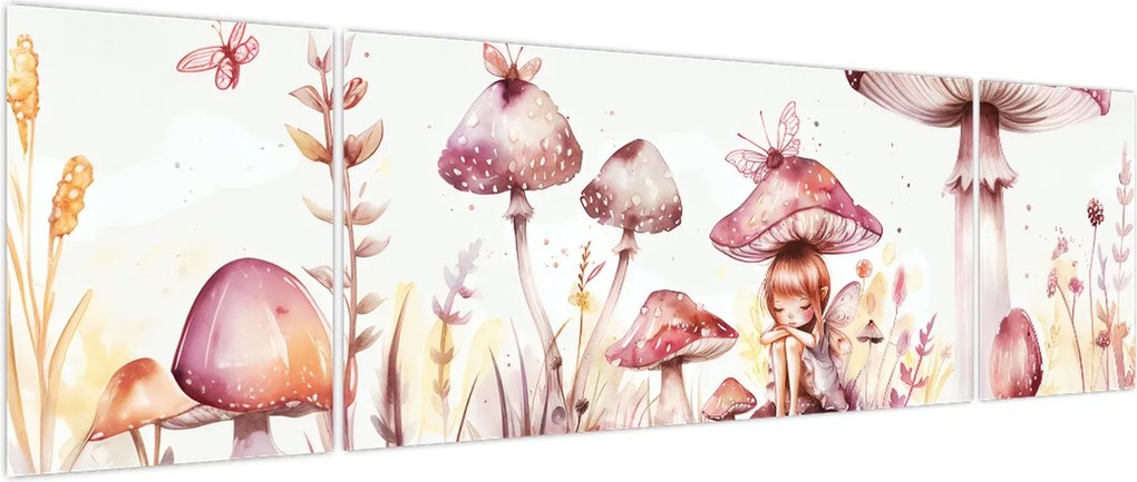 Obraz - Różowa wróżka (170x50 cm)