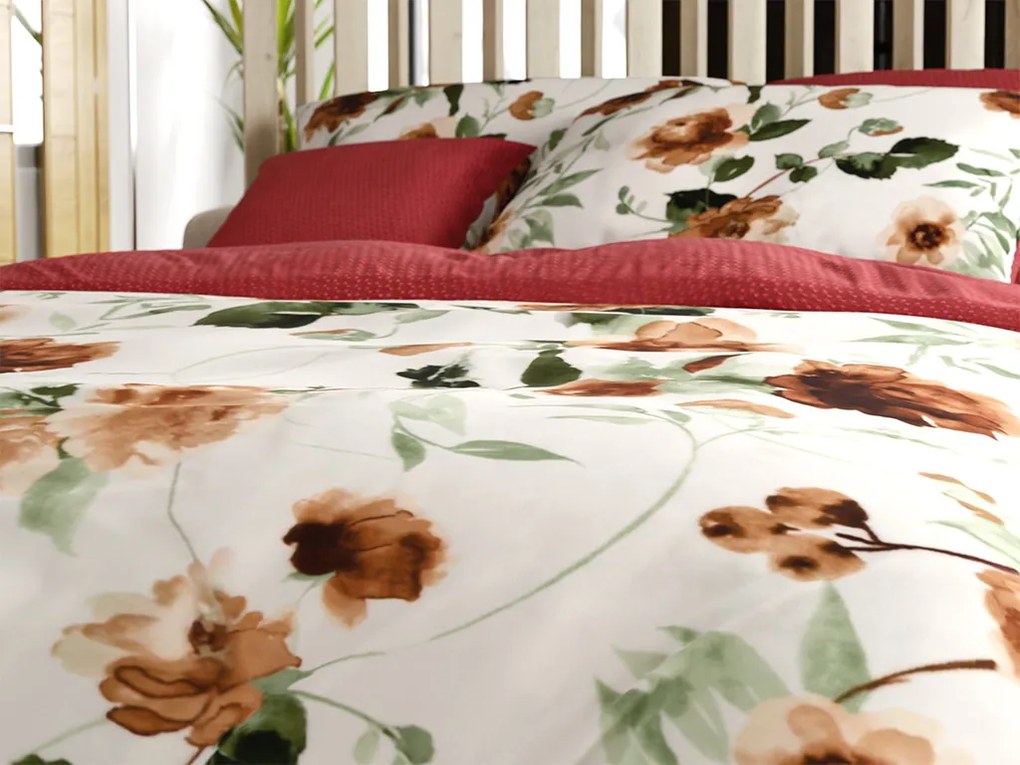 PrzytulneMieszkanie.pl PrzytulneMieszkanie.pl Dwustronna pościel DUO SENSE ROSALIA wzorzysta + poszewka na poduszkę 40x50 cm GRATIS Rozmiar pościeli: 70 x 90 cm | 140 x 200 cm