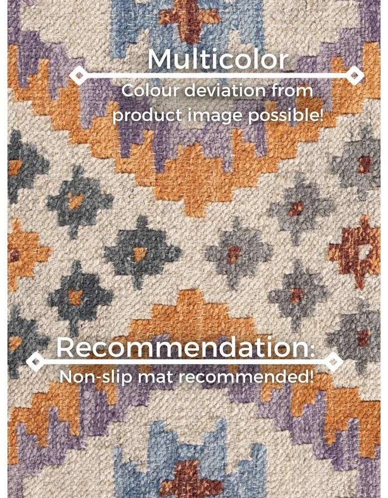 Wełniany chodnik dwustronny tkany ręcznie 60x190 cm Kamal Oasis – Nouristan