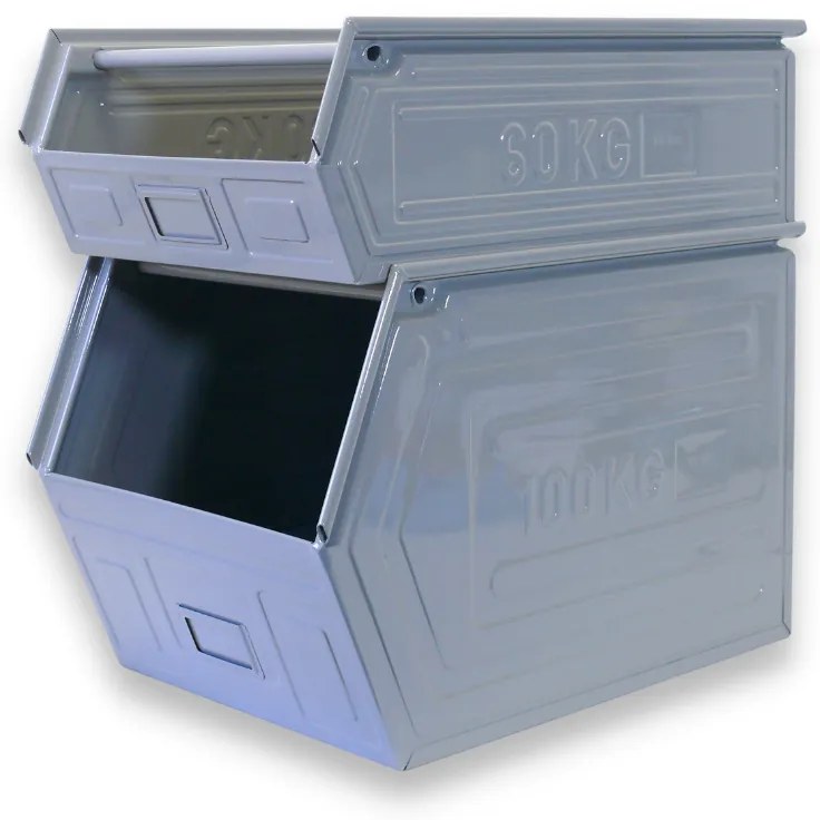 Mars Metalowy pojemnik - skośny, 600x400x200 mm