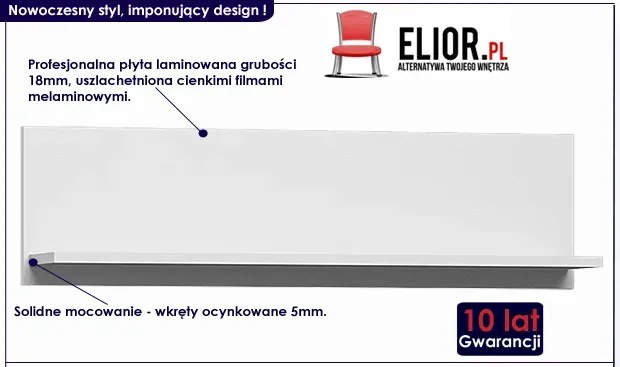 Półka ścienna Armo - wenge