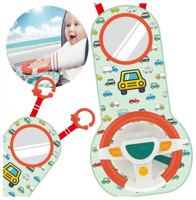 Woopie baby kierownica interaktywna do samochodu zestaw małego kierowcy