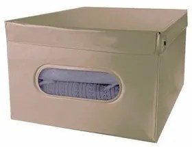 Compactor Pudełko do przechowywania składane z pokrywą SMART, 50 x 40 x 25 cm, taupe