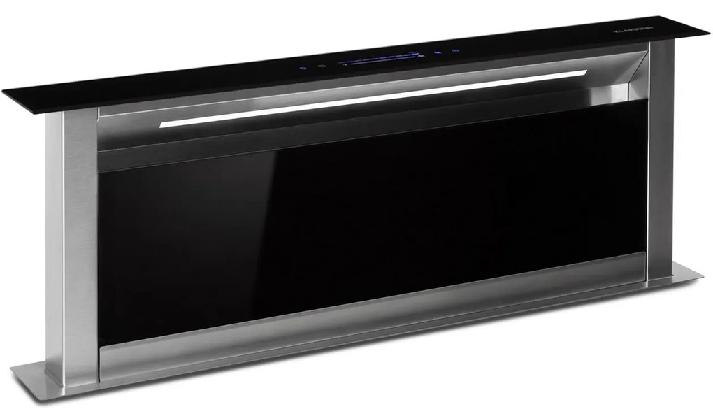 Klarstein Royal Flush 90cm 604m³/h Okap Blatowy Czarny