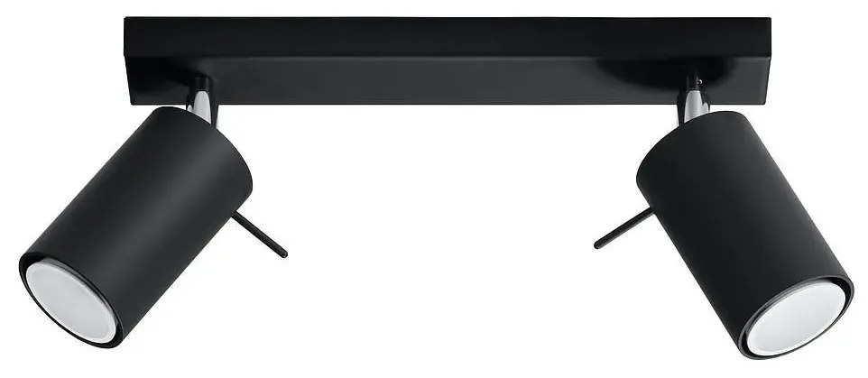 Halogenowy plafon LED czarny H6-W81