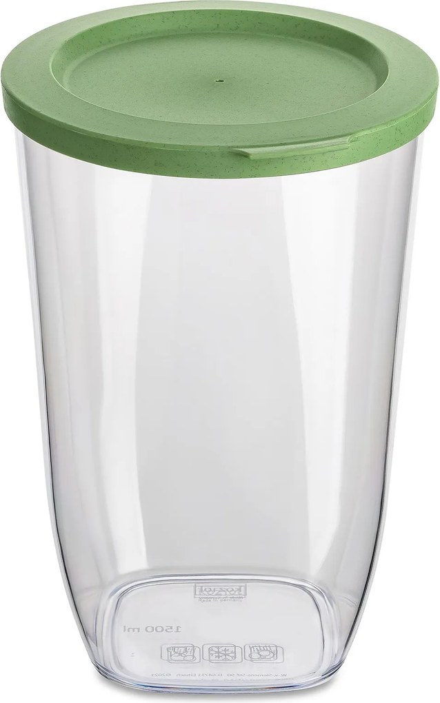 Pojemnik plastikowy na żywność sypką CONNECT, hermetyczny, 1500 ml, KOZIOL