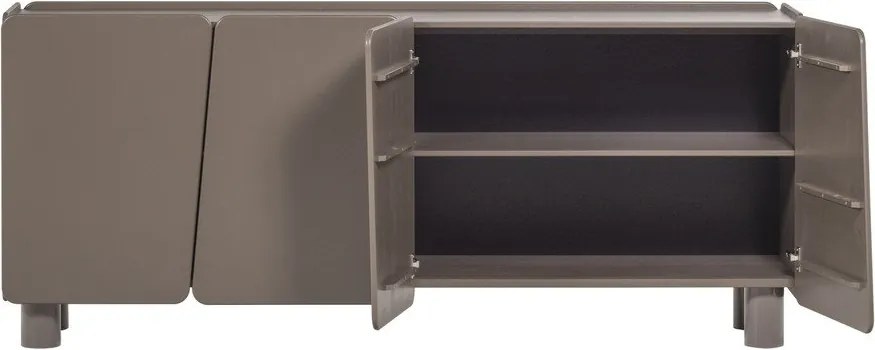 Brązowa komoda z litego drewna sosnowego 200x85x45 cm Root – WOOOD