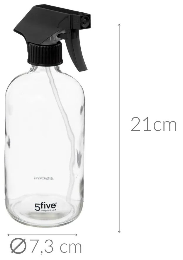 Spryskiwacz do roślin, szklany, 450 ml
