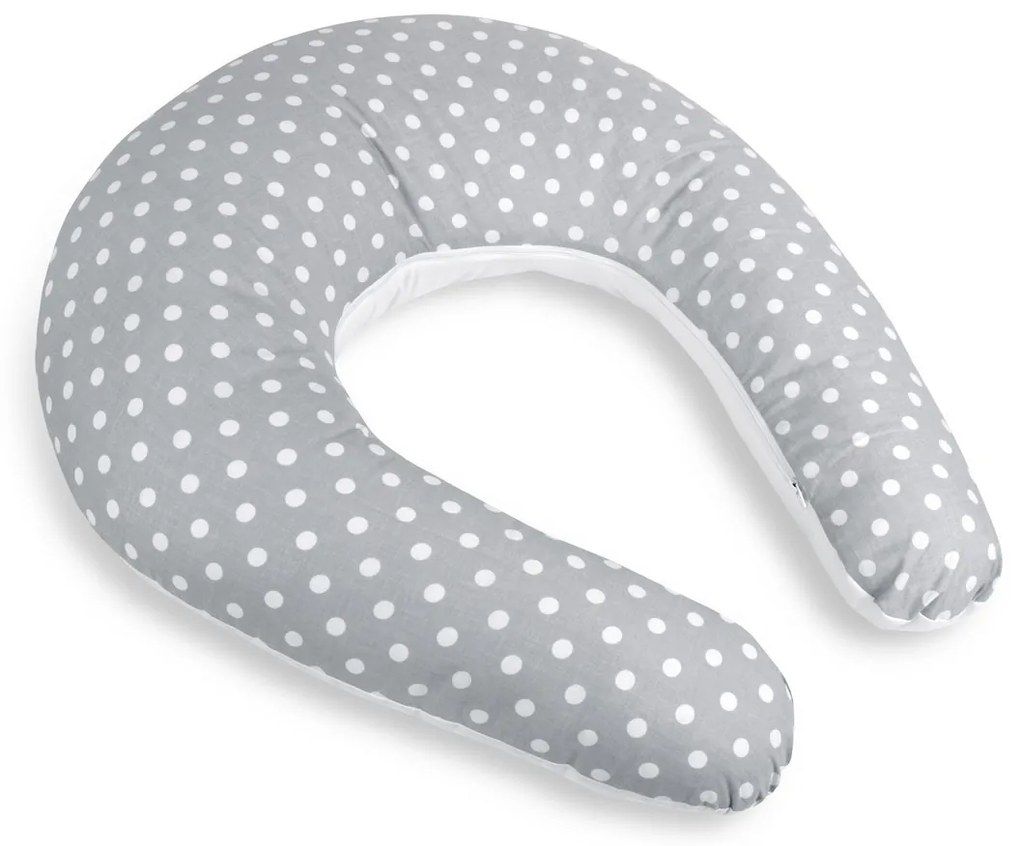 Poszewka na poduszkę do karmienia Bellatex Polkadots szara, 180 cm