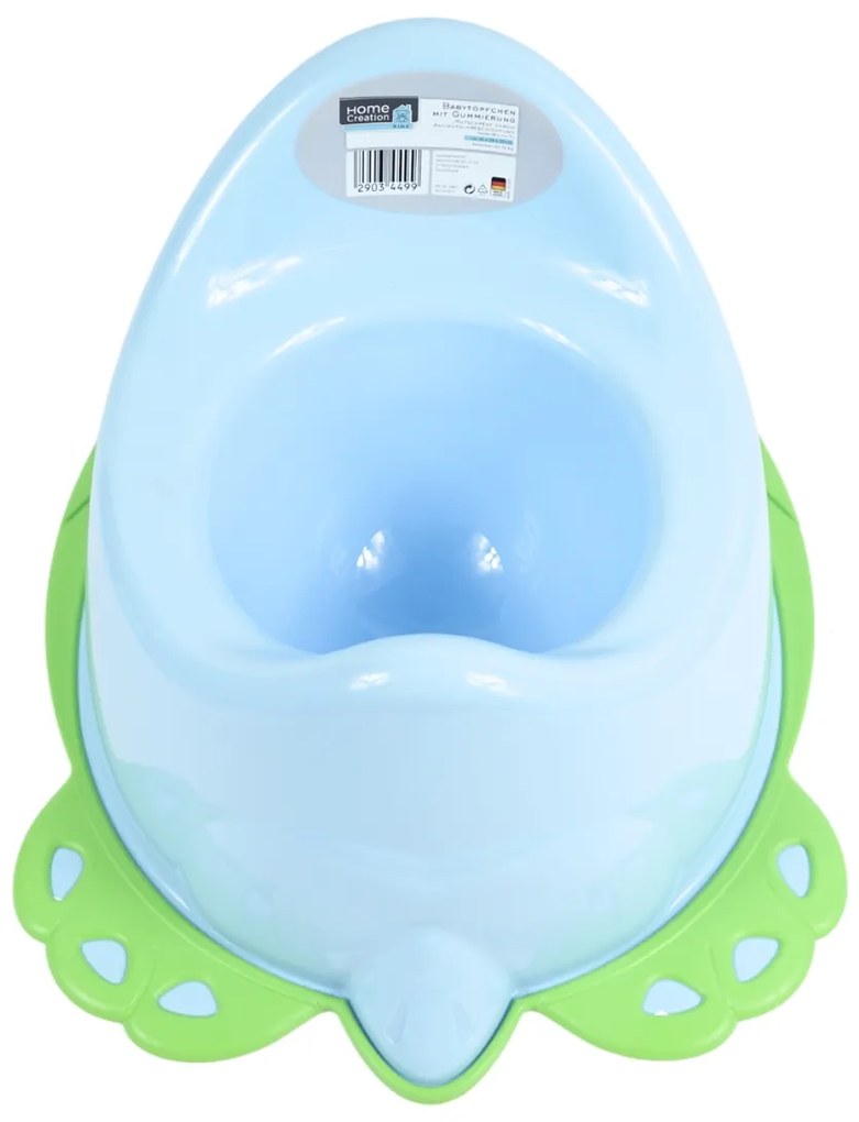 Nocnik dziecięcy BIRDIE JAY 36 cm, jasnoniebieski/zielony