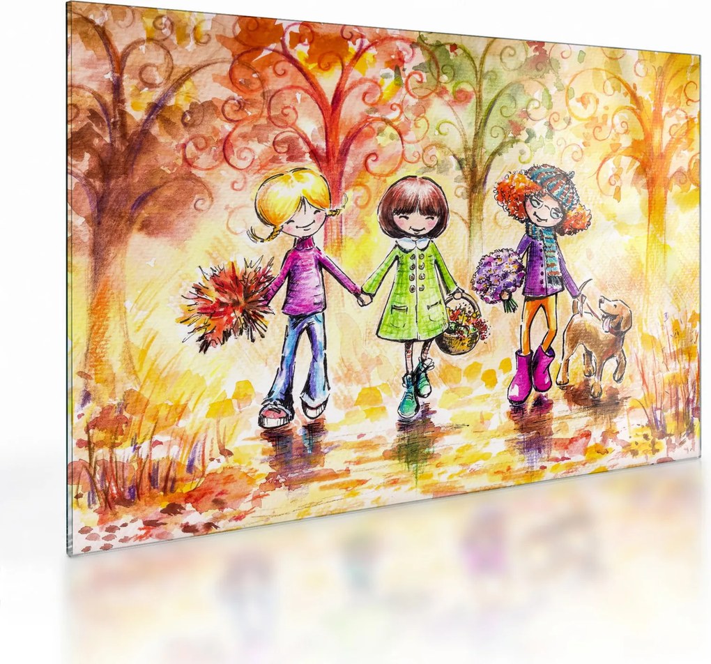 Obraz na szkle - Przyjaźń (70x50 cm)