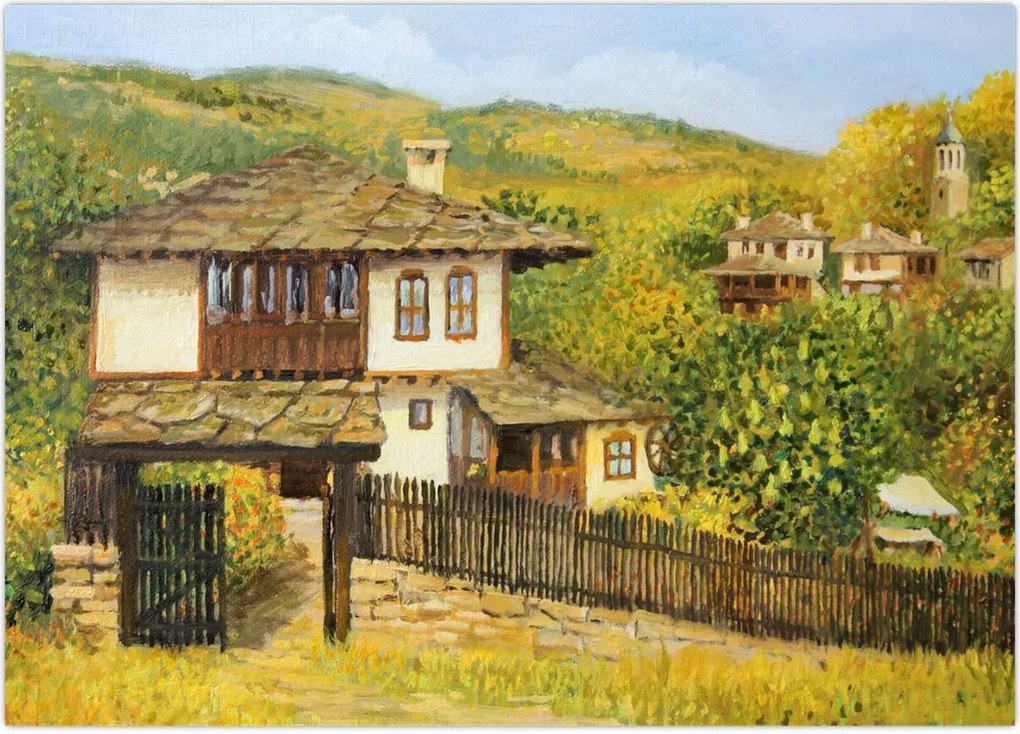Obraz - Domki letniskowe w lecie (70x50 cm)
