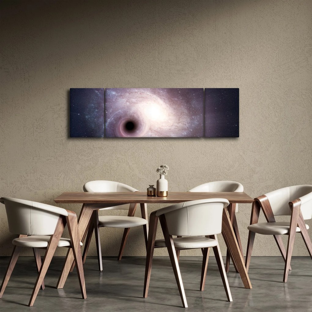 Obraz - Galaktyki spiralne (170x50 cm)